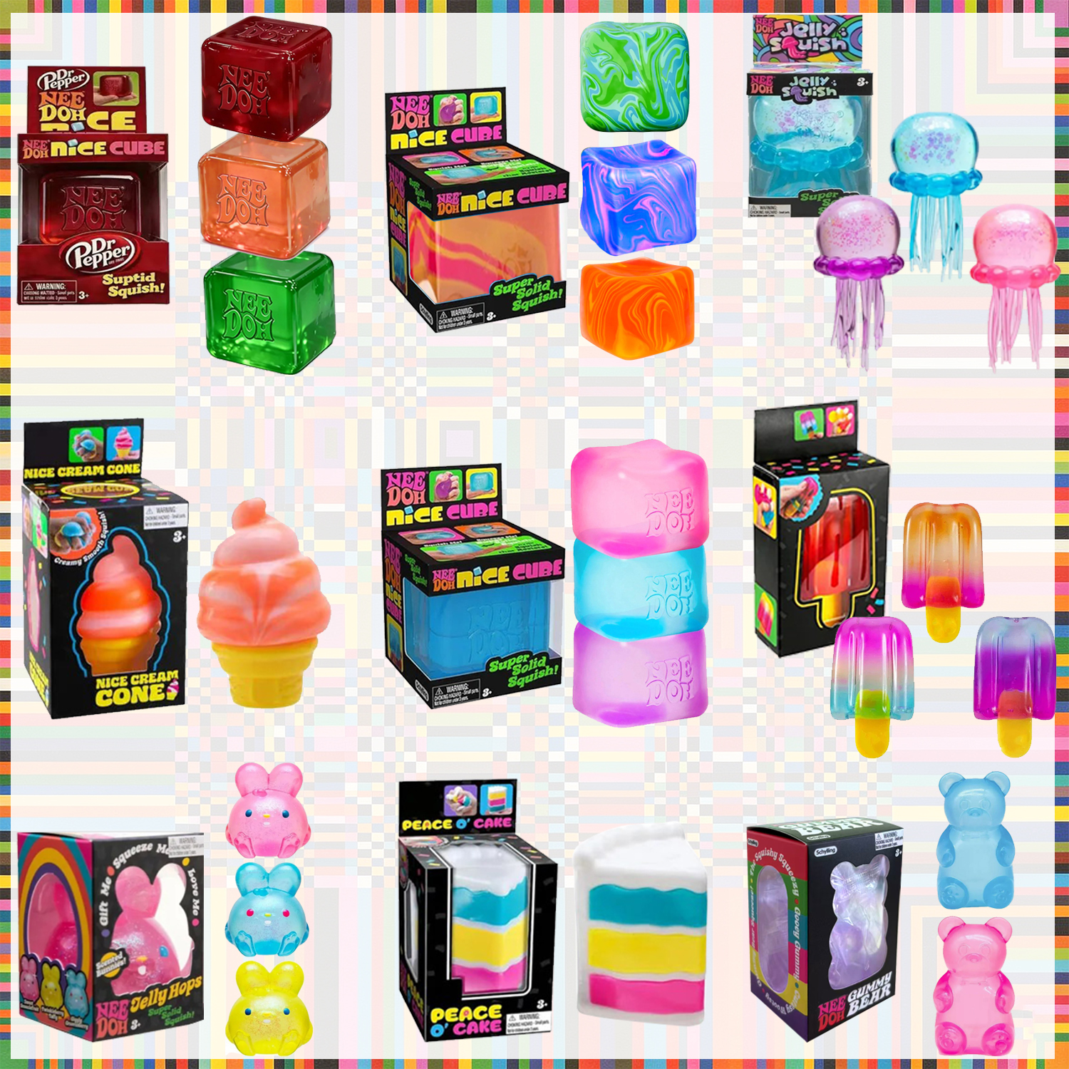 Sensory Fidget Toys - 2026 Schylling Nee doh Gumdrop Soft