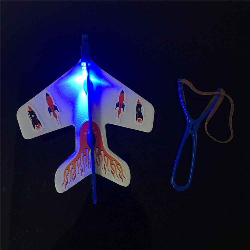 Catapult Launcher Toy - 3Pcs LED Light Glowing Airplane Launcher