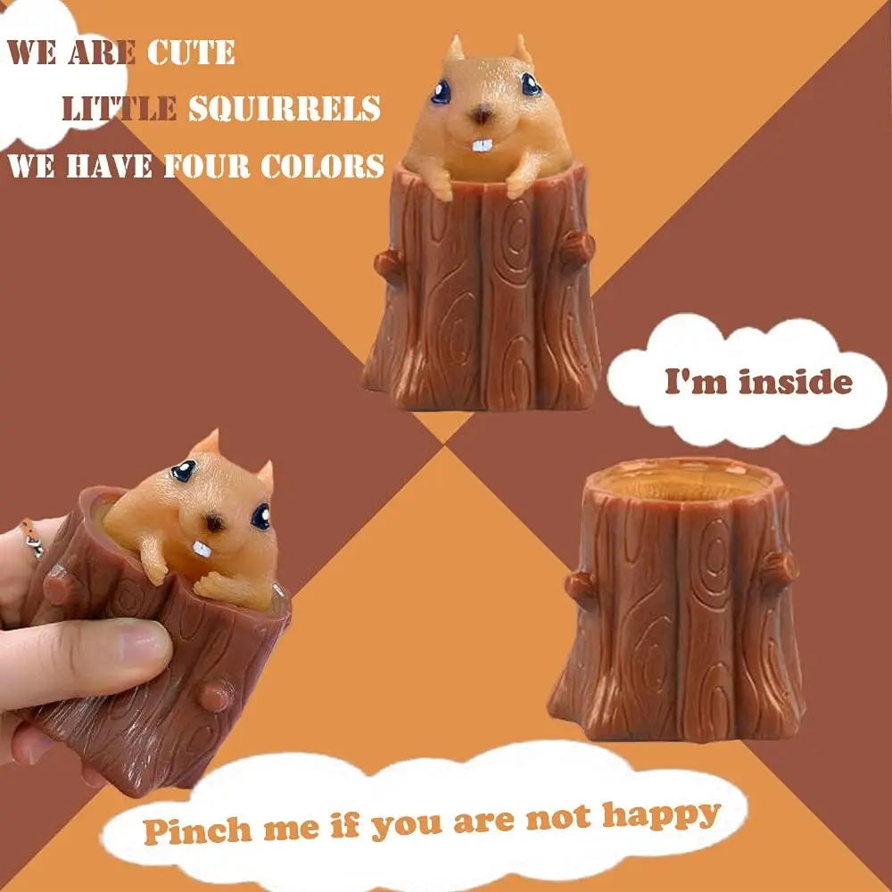 Kids Toys Easter - 1PC Evil Squirrel Squeeze Toy Rubber
