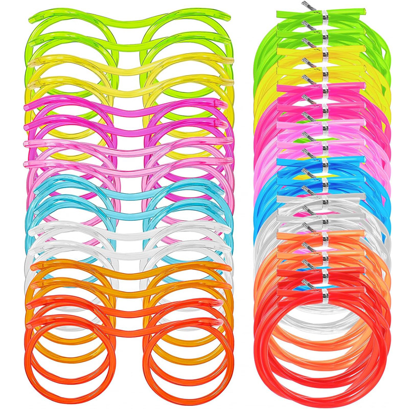 Kids Xmas Toys Ideas - Drinking Straw Glasses Novelty Funny Eyeglasses