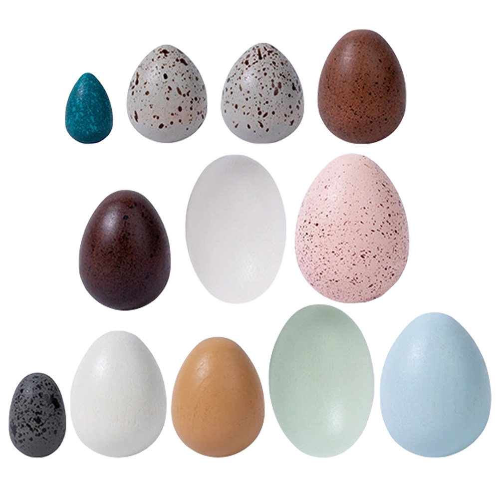 1Set Wooden Fake Eggs for East - Kids Toys Easter ulasan dan harga