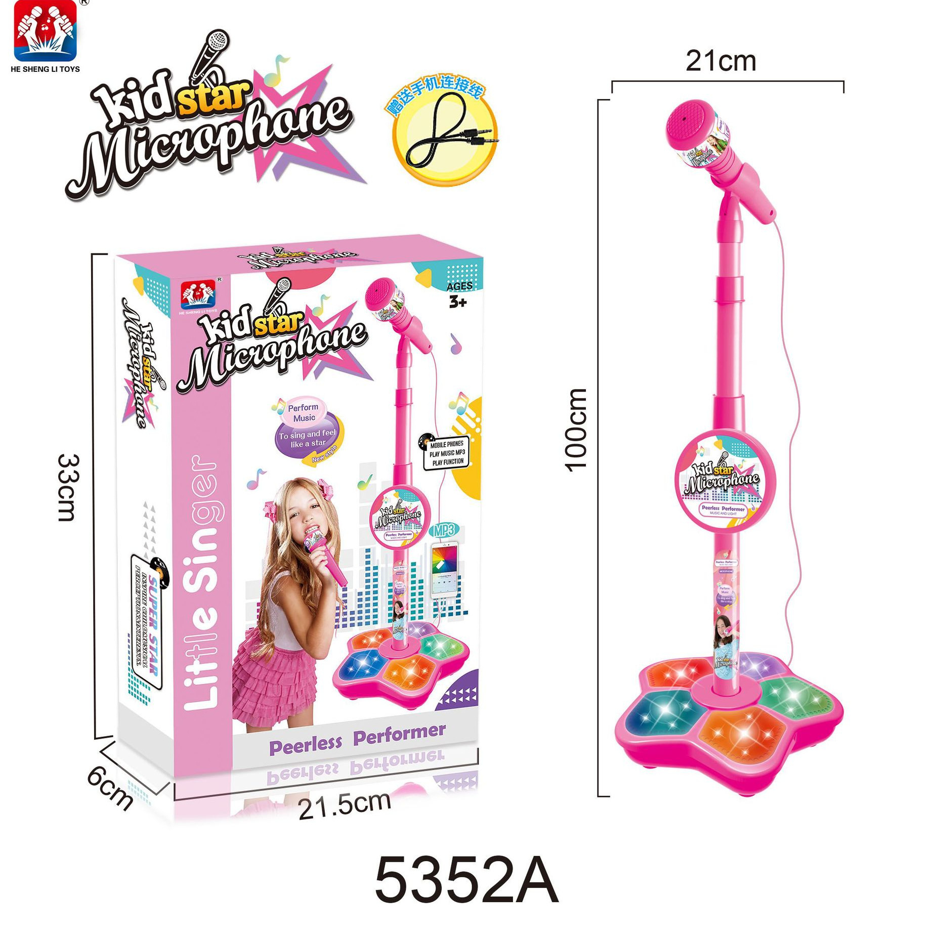 Kids Microphone with Stand, Ka - Kids Microphone Karaoke ulasan dan harga