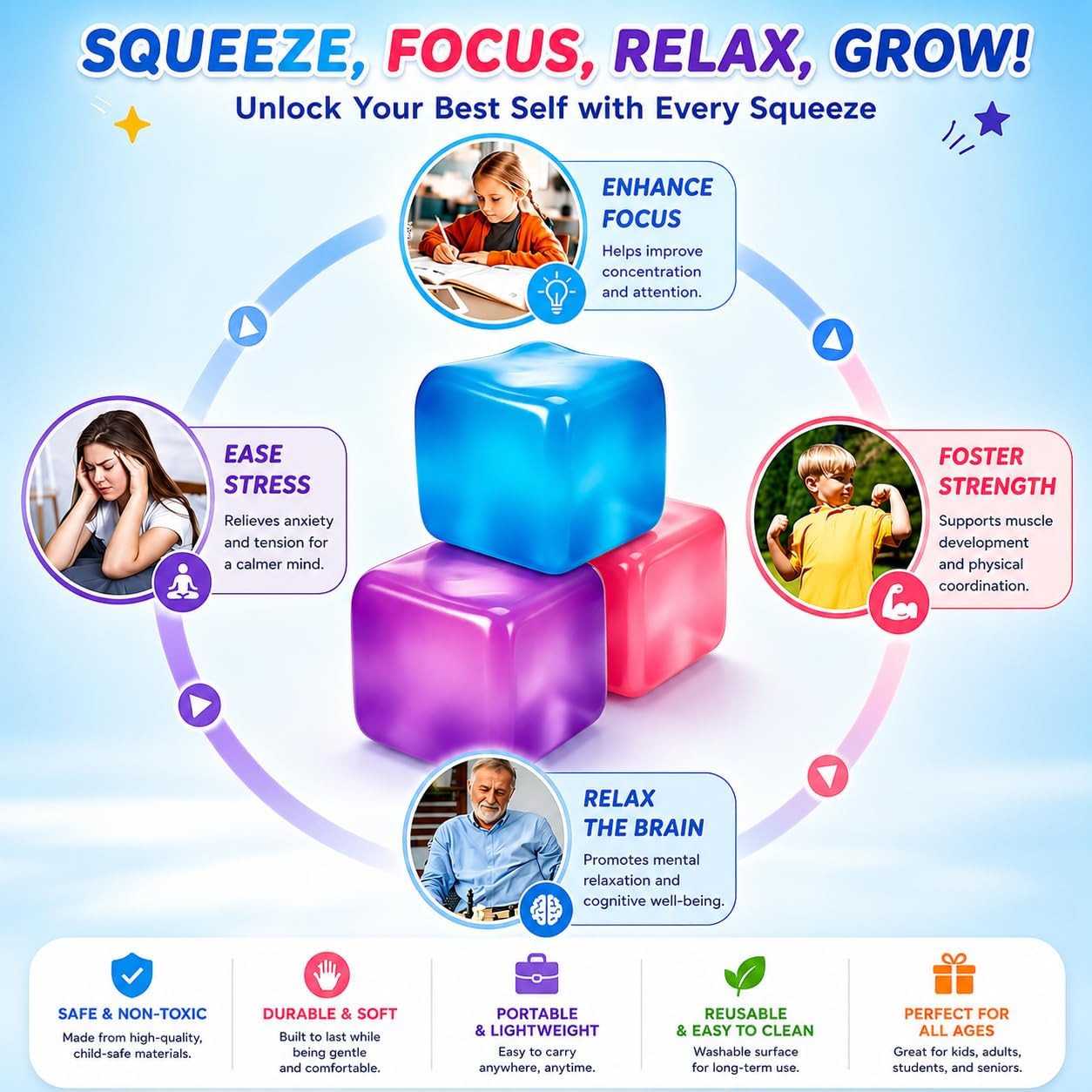 Premium Big Block Cube – Senso - Sensory Fidget Toys ulasan dan harga