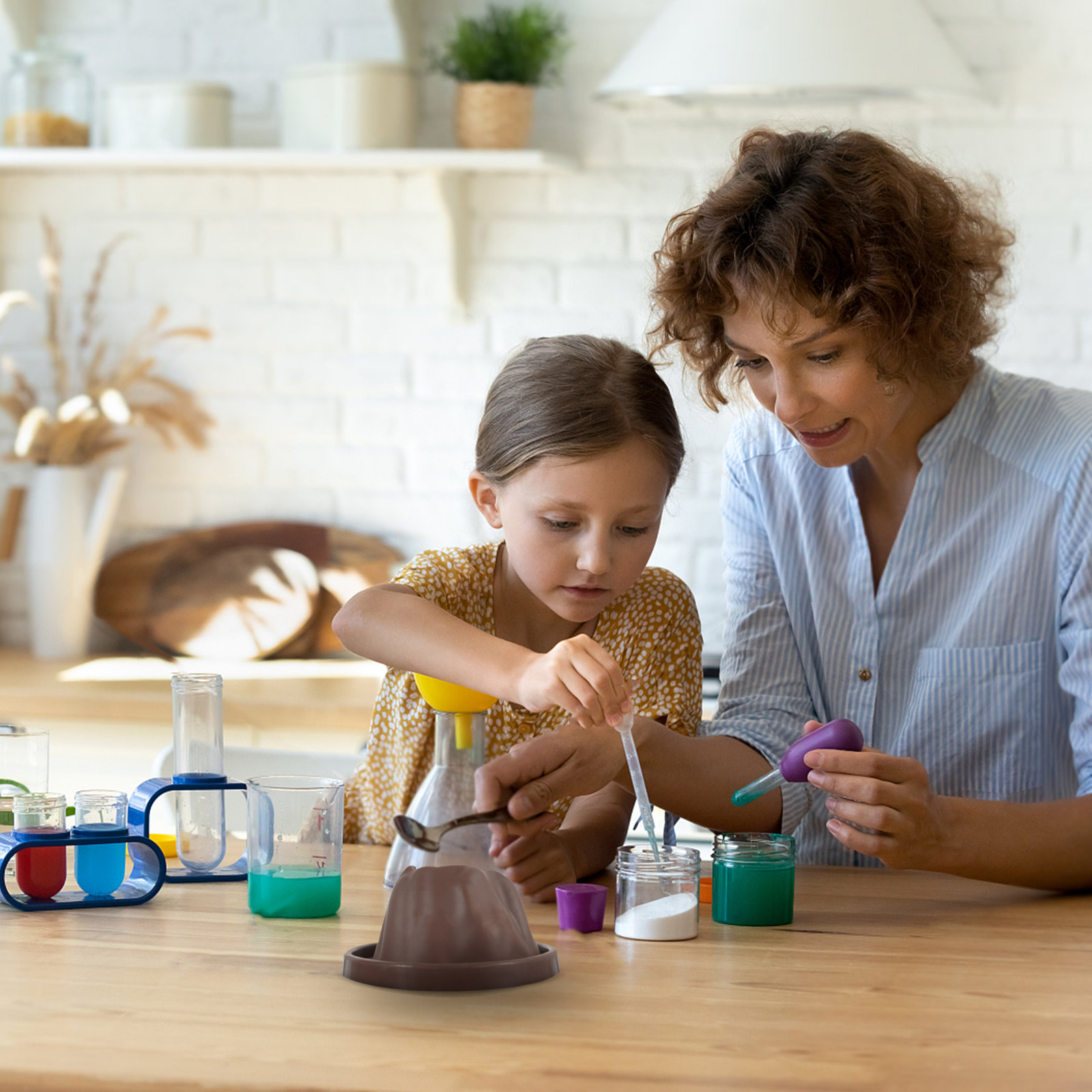 6Pcs DIY Volcano Science Shell - Volcano Experiment Kit ulasan dan harga