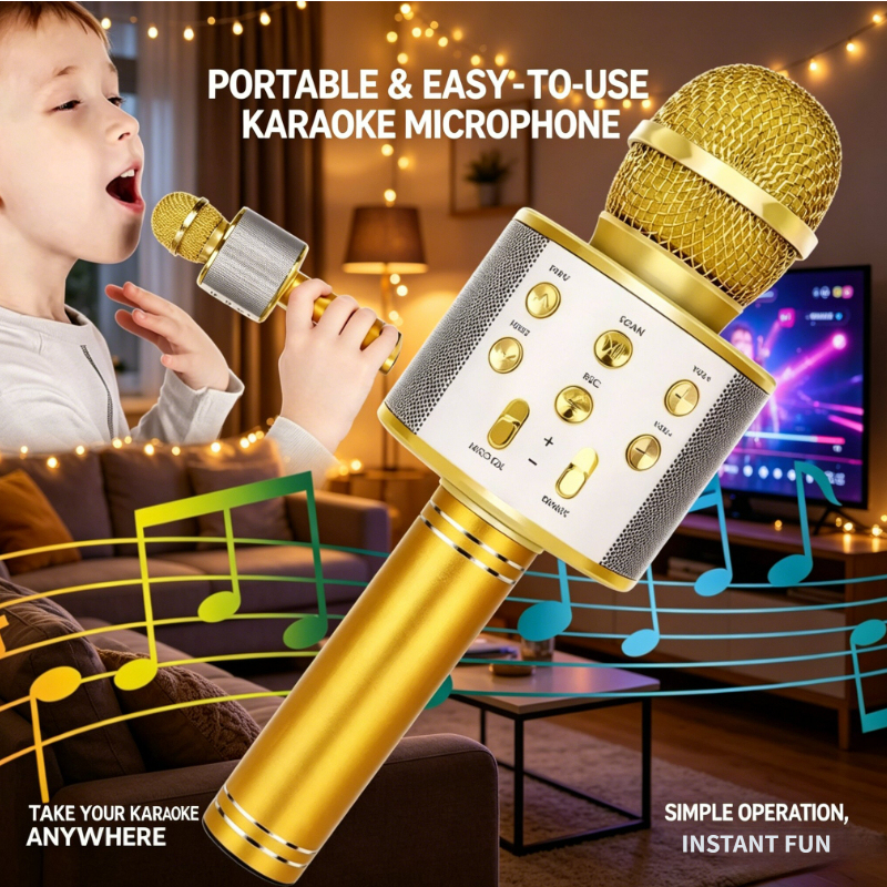 Karaoke Microphone, Portable W - Kids Microphone Karaoke ulasan dan harga