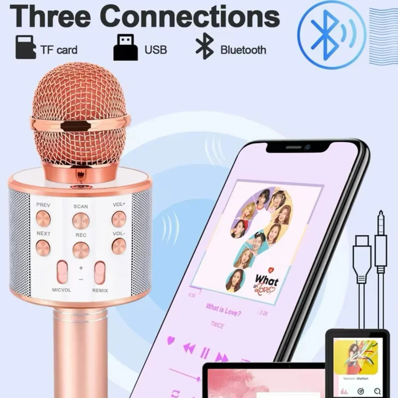 Karaoke Microphone, Portable W - Kids Microphone Karaoke ulasan dan harga