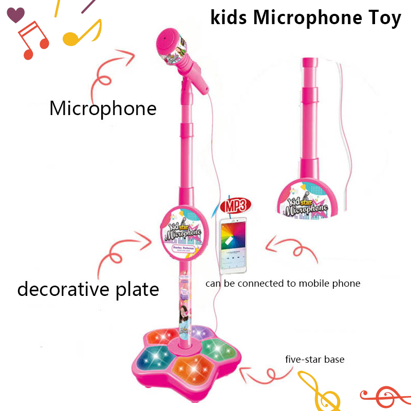 Kids Microphone Stand Toy, Por - Kids Microphone Karaoke ulasan dan harga
