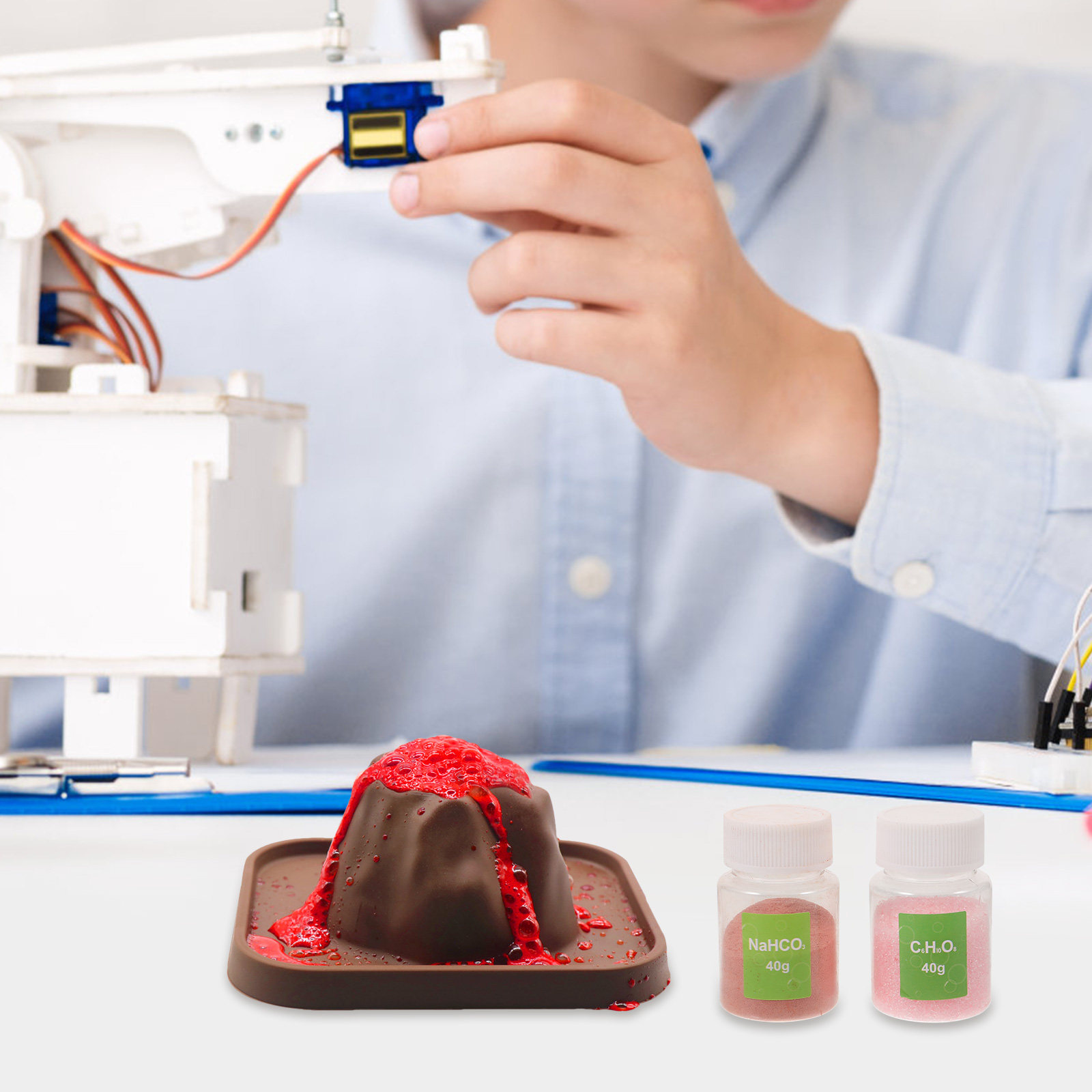1Set DIY Volcano Science Kit f - Volcano Experiment Kit ulasan dan harga