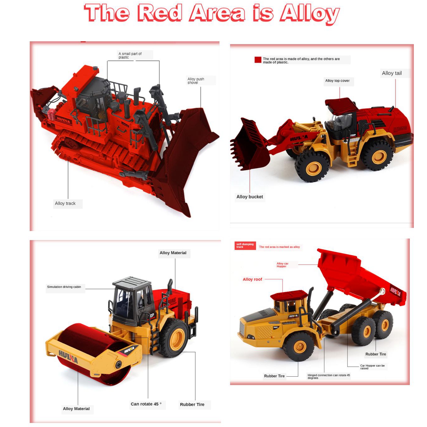 HUINA 1:50 Truck Toy Diecast M - Kids Toys Under 50 ulasan dan harga