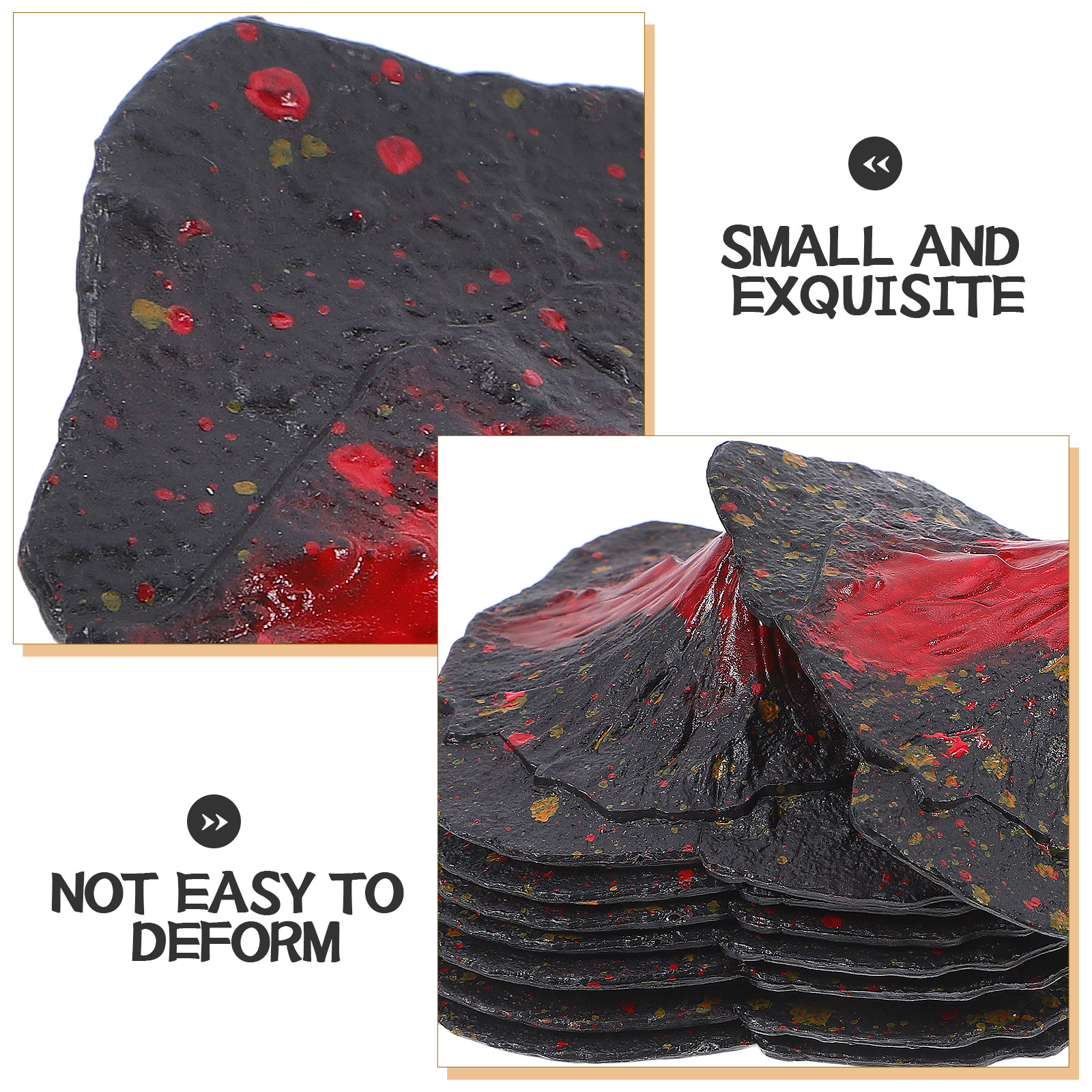 16Pcs Plastic Volcano Sculptur - Volcano Experiment Kit ulasan dan harga