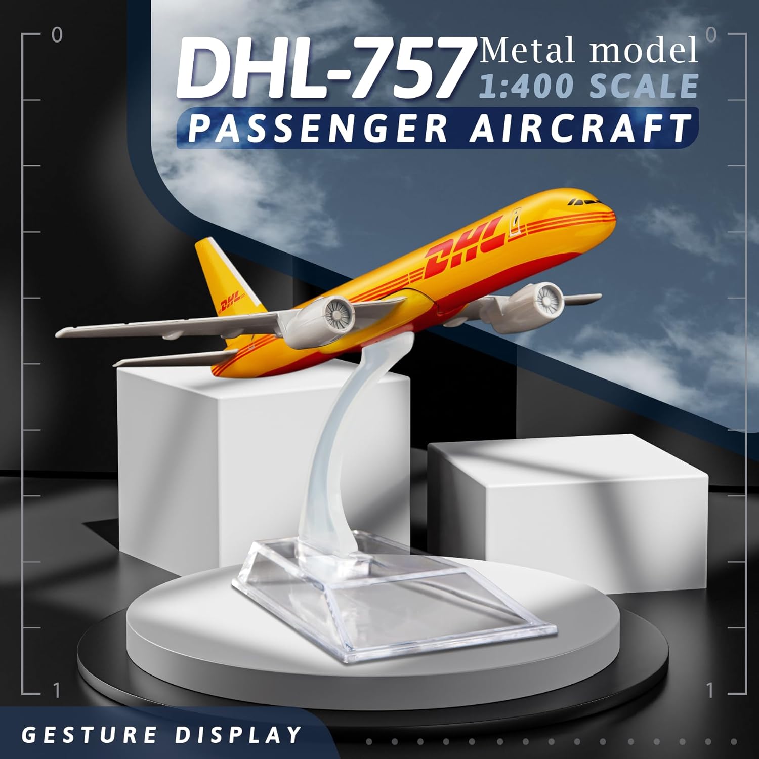 1/400 Scale Plane B757 DHL Air - Kids Toys Supplier ulasan dan harga