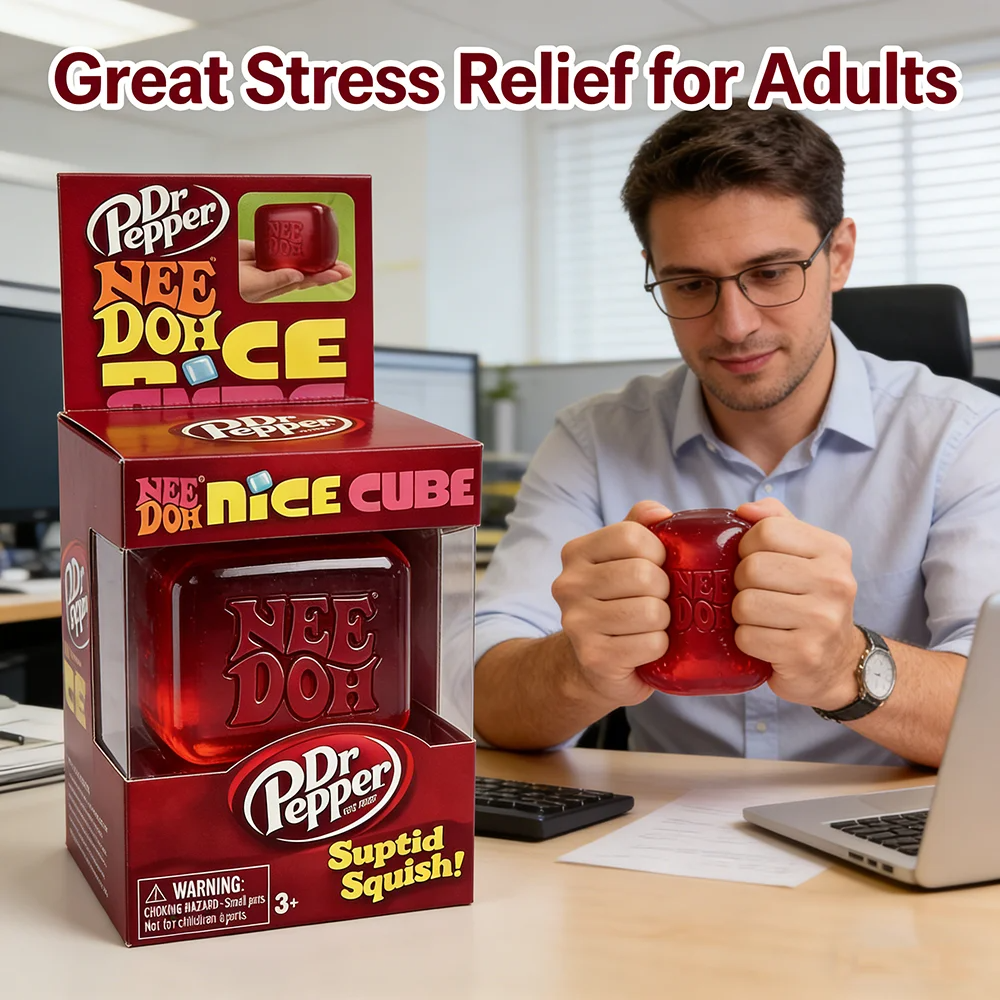 =* Dr Pepper x NeeDoh Nice Cub - Sensory Fidget Toys ulasan dan harga