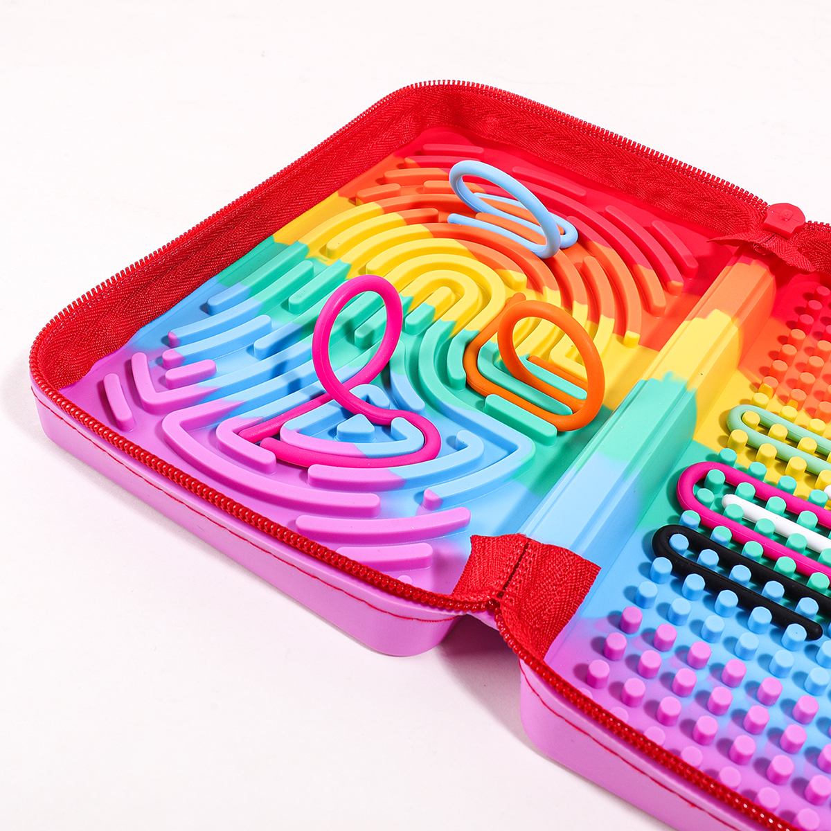Silicone Rainbow Desk Statione - Sensory Fidget Toys ulasan dan harga