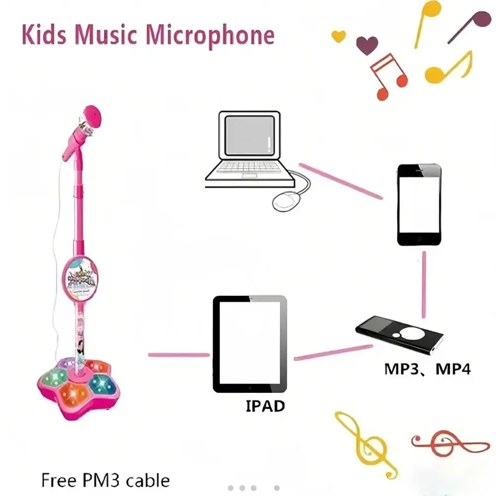 Kids Microphone with Stand Kar - Kids Microphone Karaoke ulasan dan harga