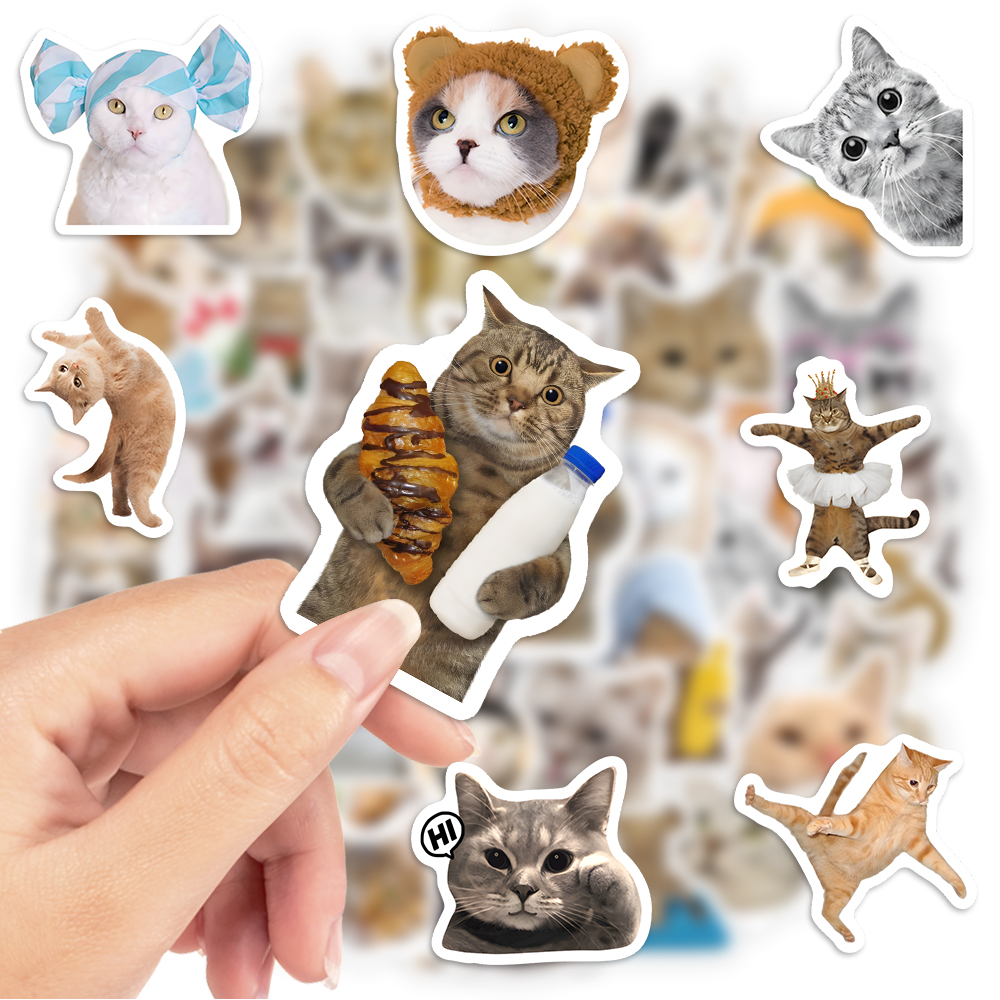 Funny Cat Clipart Stickers Kid - Kids Toys Clipart ulasan dan harga