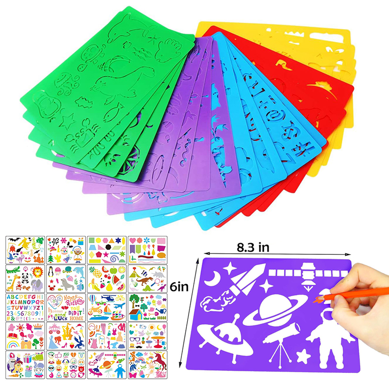 Kids Drawing Stencils Set 300+ - Kids Toys Under 300 ulasan dan harga