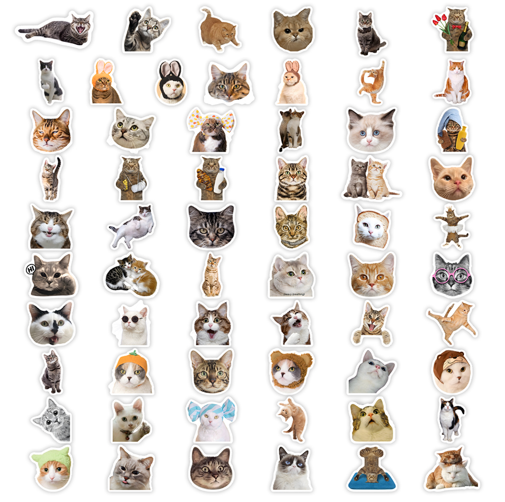 Cute Funny Cat Clipart Sticker - Kids Toys Clipart ulasan dan harga