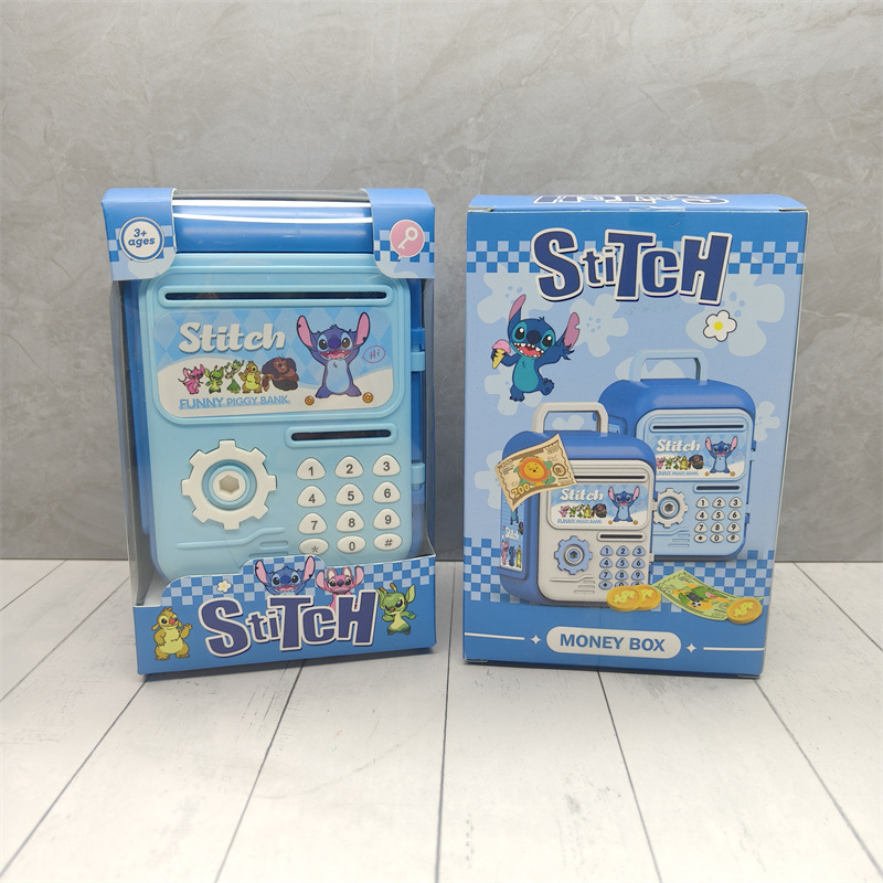 Cute Cartoon Stitch Piggy Bank - Kids Storage Toys ulasan dan harga