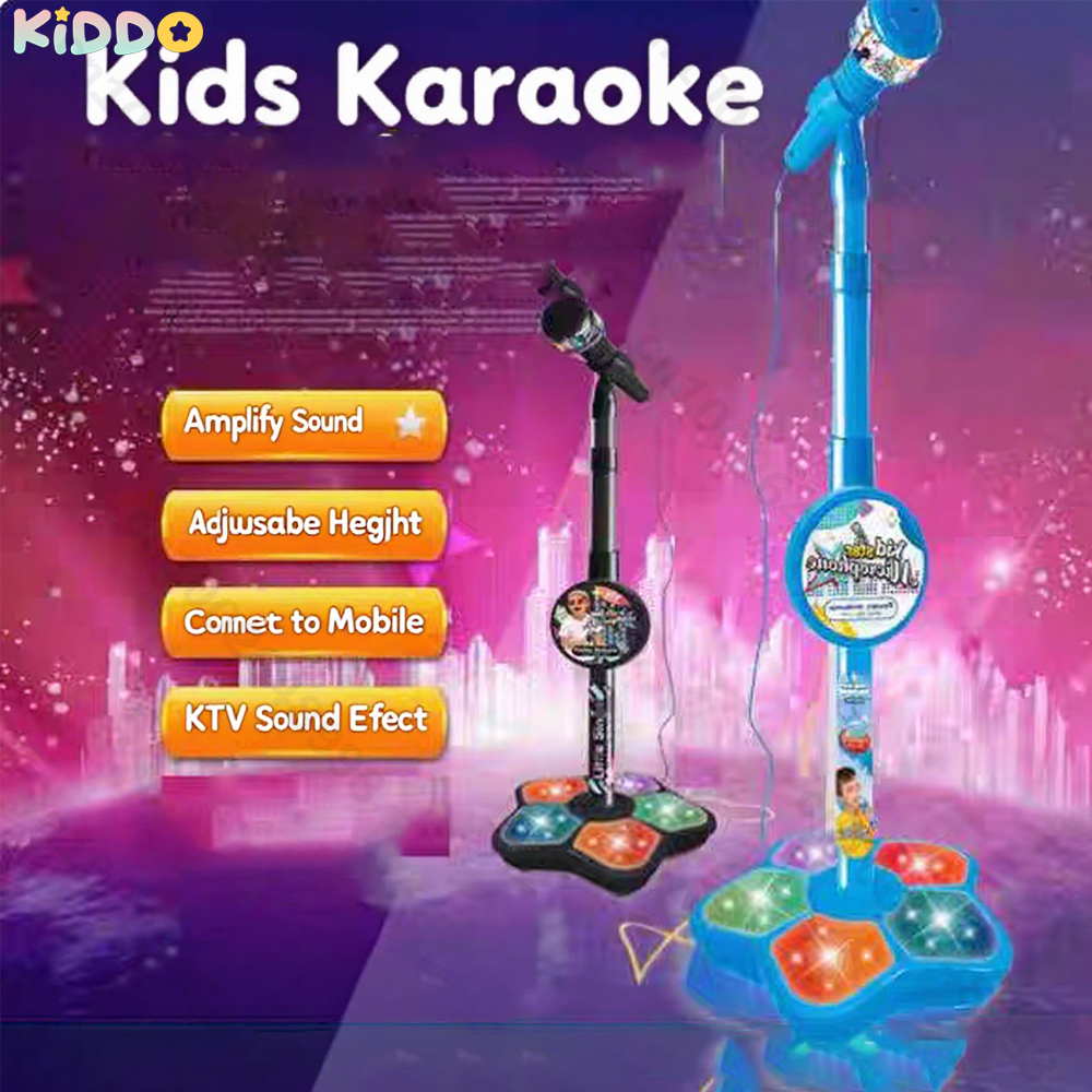 Kids Microphone with Stand Kar - Kids Microphone Karaoke ulasan dan harga