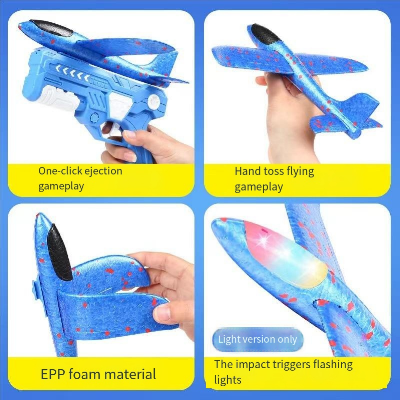 Glowing Foam Aircraft 10M Laun - Catapult Launcher Toy ulasan dan harga