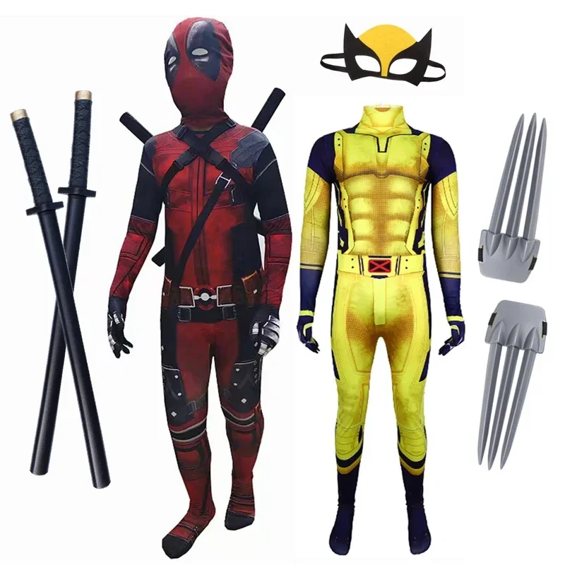Kids Cosplay Deadpool & Wolver - Kids Toys Play Youtube ulasan dan harga