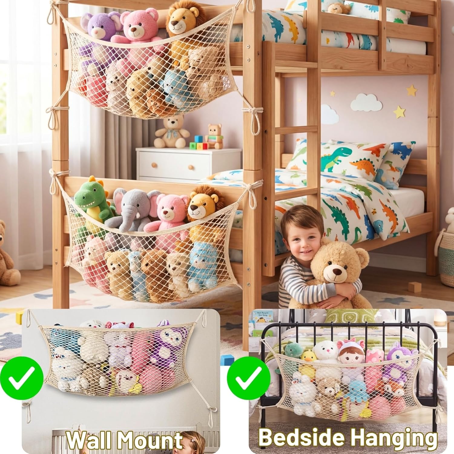Stuffed Animal Storage Net for - Kids Storage Toys ulasan dan harga
