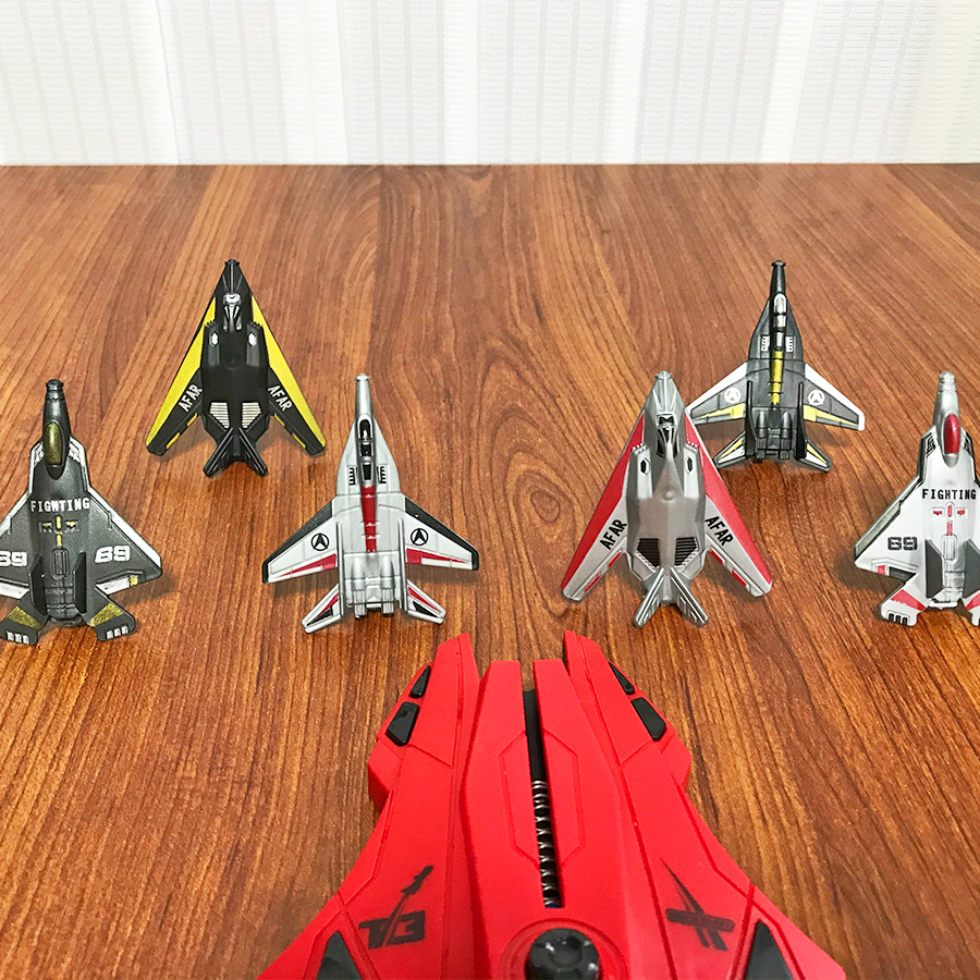 6pcs Fighter Plane Red Launche - Kids Toys Supplier ulasan dan harga