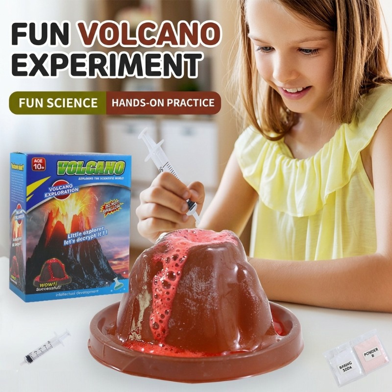 STEM DIY Volcano Eruption Scie - Volcano Experiment Kit ulasan dan harga