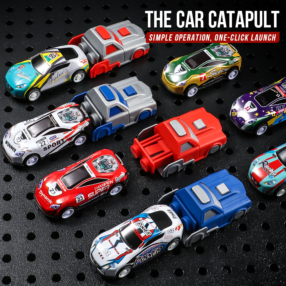 Multi track racing car - slidi - Catapult Launcher Toy ulasan dan harga