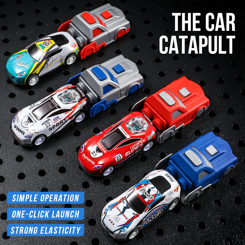 Multi track racing car - slidi - Catapult Launcher Toy ulasan dan harga
