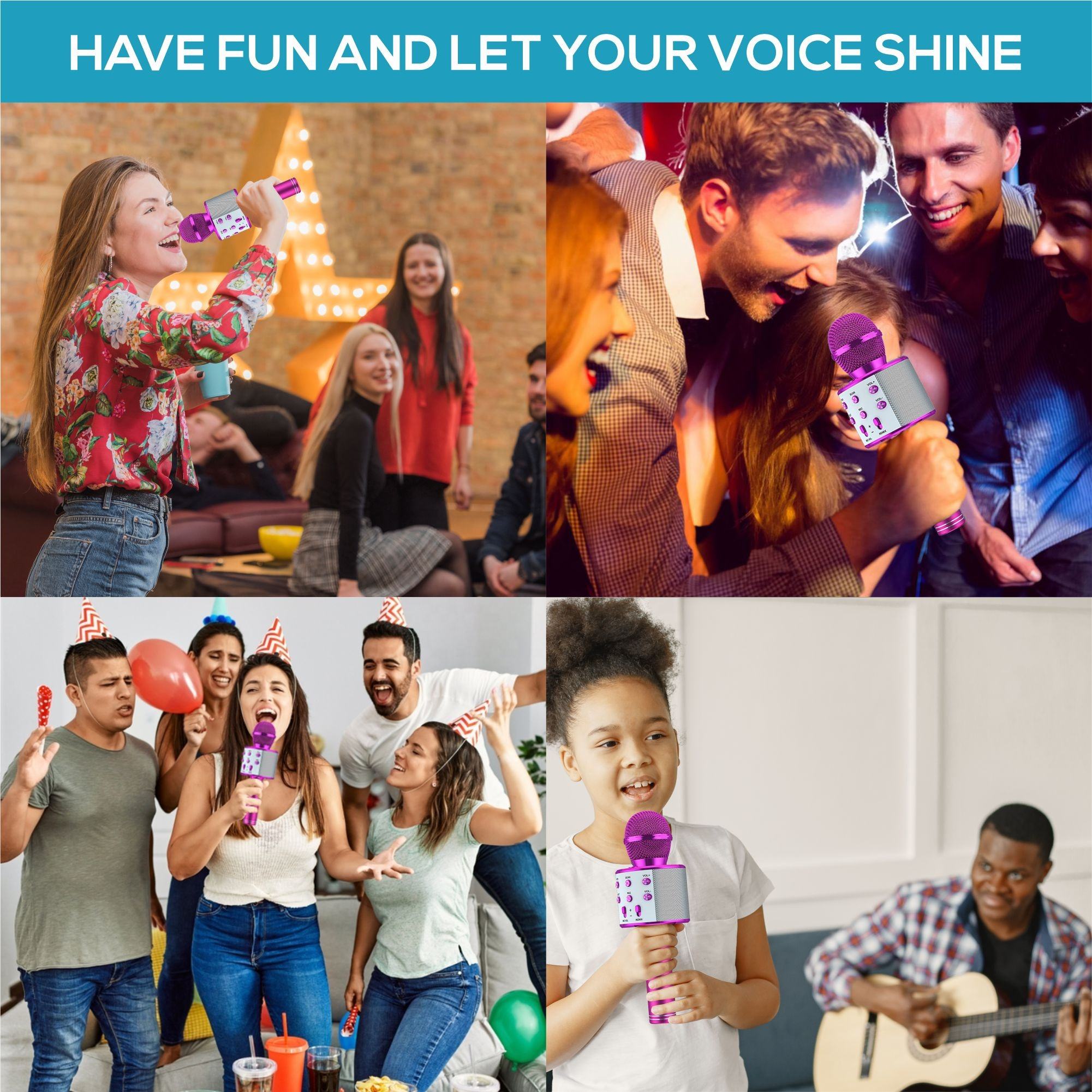 Wireless Bluetooth Karaoke Mic - Kids Microphone Karaoke ulasan dan harga