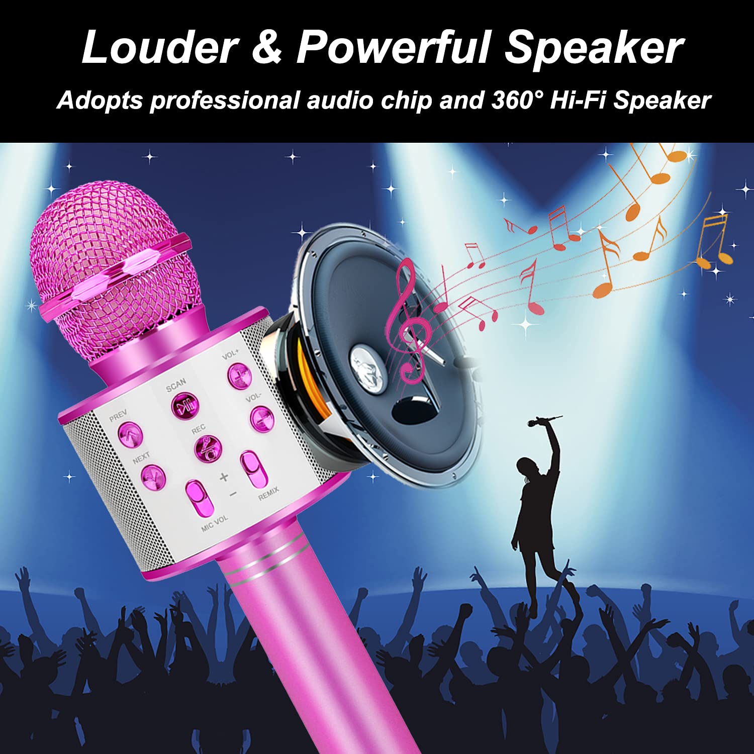 Handheld  Wireless Bluetooth K - Kids Microphone Karaoke ulasan dan harga
