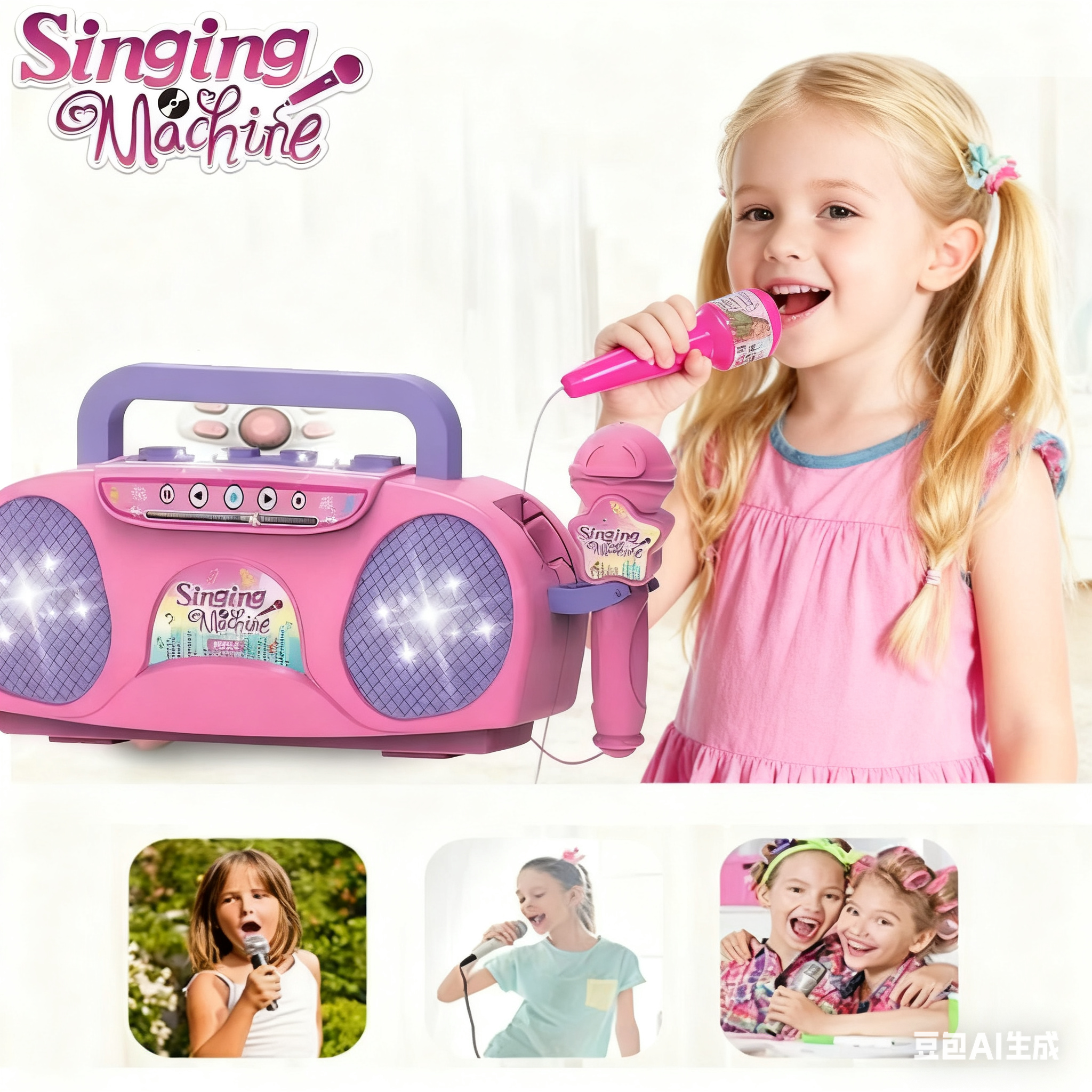 Karaoke Machine with Microphon - Kids Microphone Karaoke ulasan dan harga
