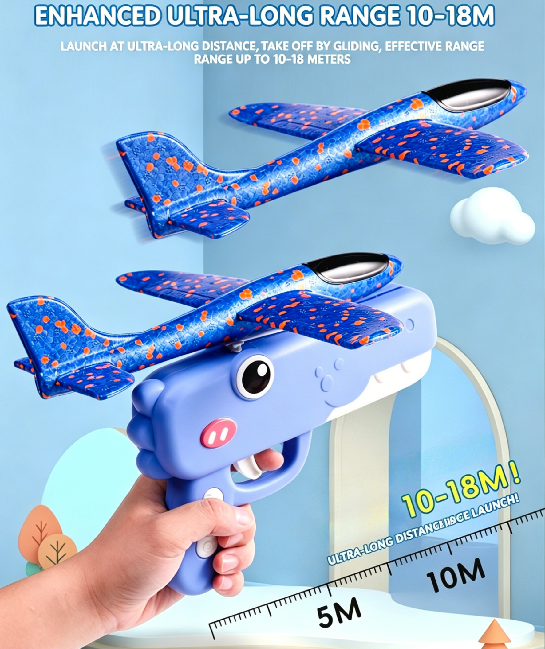 Foam Airplane Launcher Catapul - Catapult Launcher Toy ulasan dan harga